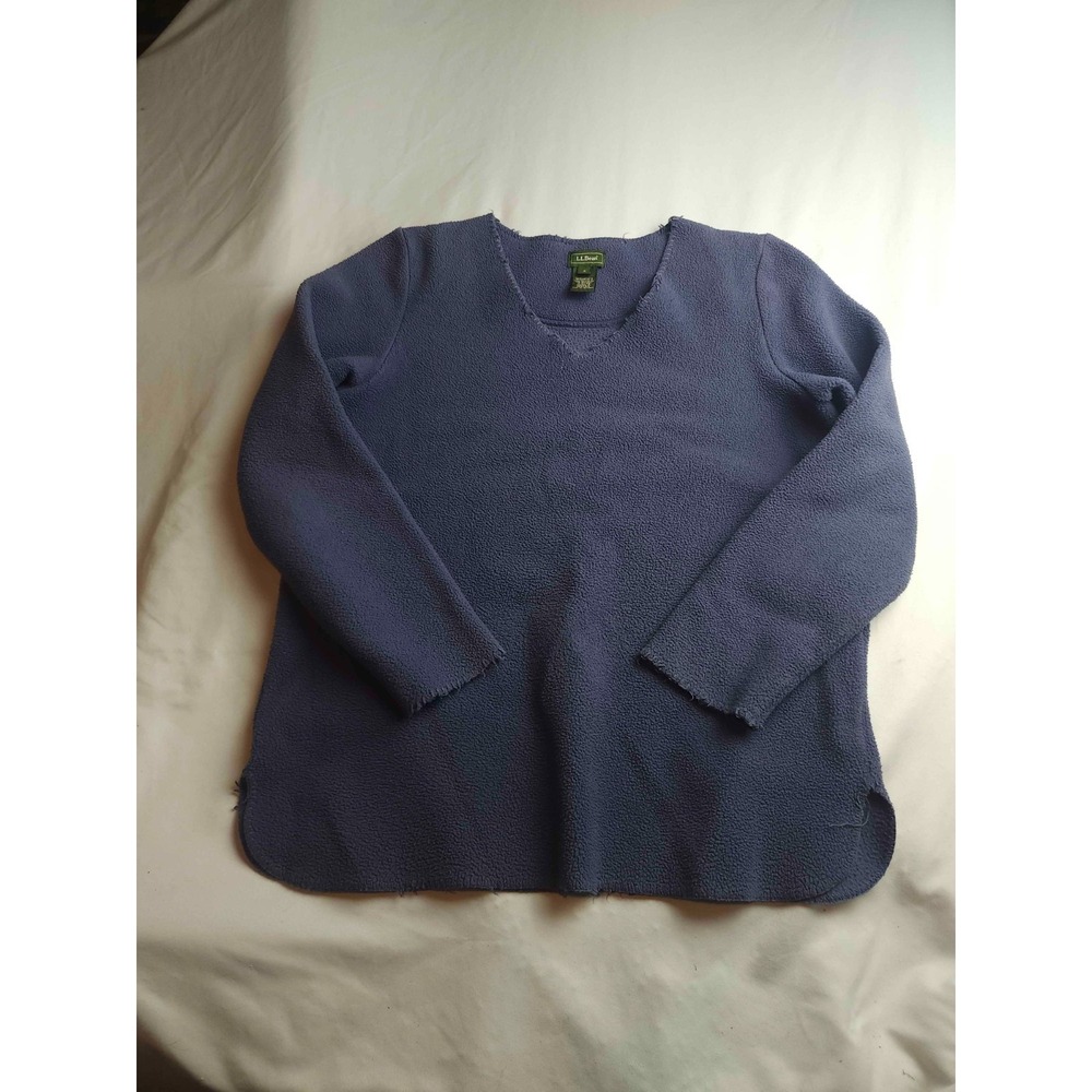 LL Bean Sweater Womens S Blue Fleece Gorpcore Outdoor Cozy Cabincore Layering